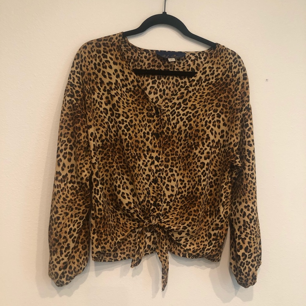 Cheetah Print Blouse